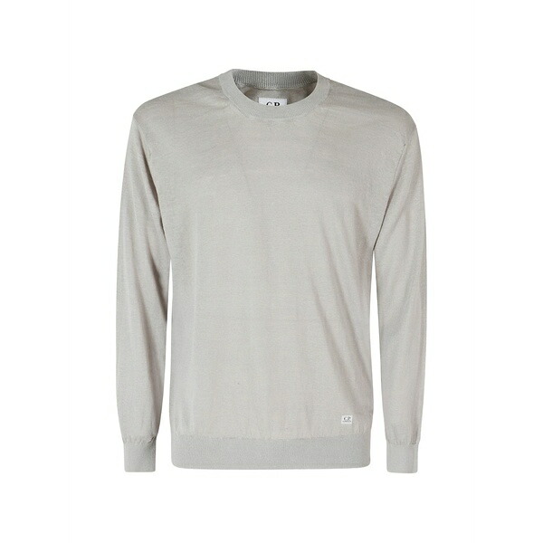 シーピーカンパニー メンズ 編み物\u0026プルオーバー アウター Crew-neck raglan-sleeve sweater Grey