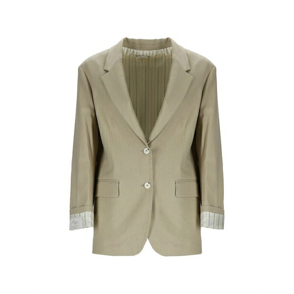 アリジ レディース 上衣＆上衣 アウター Button blazer Neutrals