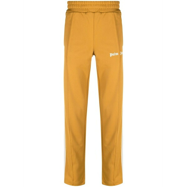 パーム・エンジェルス メンズ 心地よいズボン下 ボトムス Logo-print track pants Yellow