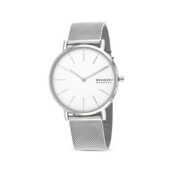 スカーゲン レディース ウオッチ 添え物 Signatur mesh 38粍 watch White