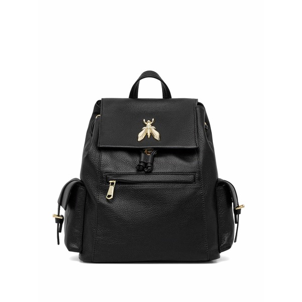 パトリツィア ペペ レディース うしろ側容器に並べる・背嚢 御徒面子 Fly-plaque backpack Black