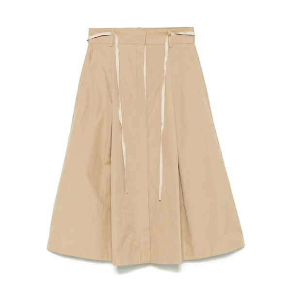 ヴィンス レディース スコート ボトムス Cotton MIDI skirt Neutrals