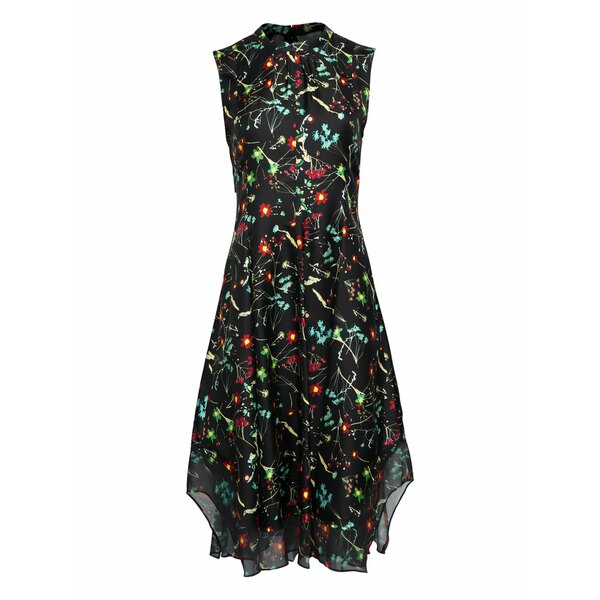 スリーワンフィリップリム レディース 衣裳 トップス Floral-pattern sleeveless MIDI dress Black