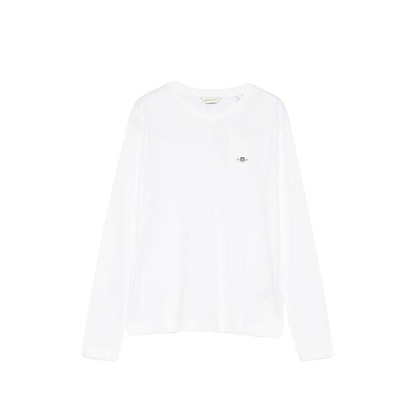 ガント レディース ティーシャツ トップス Long-sleeve t-shirt White
