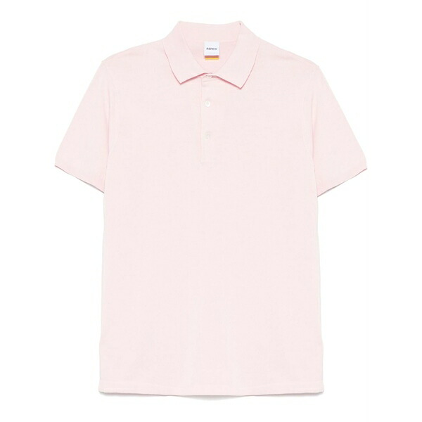 アスペジ メンズ スポーツシャツ トップス Cotton polo shirt  Pink