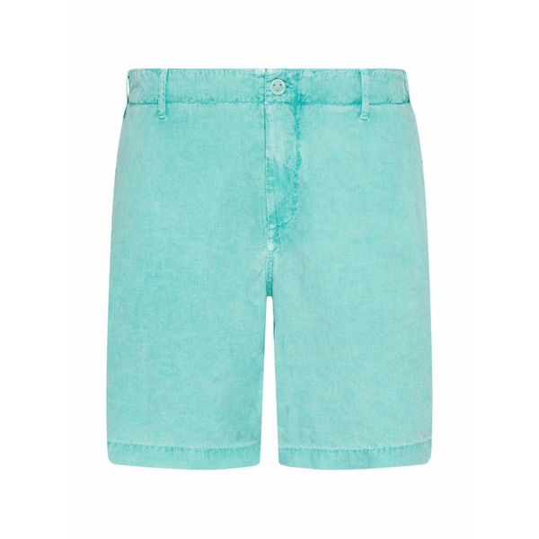 ヴィルブレクイン メンズ 心地好いズボン下 ボトムス Flat-waist flap-pocket bermuda shorts Green