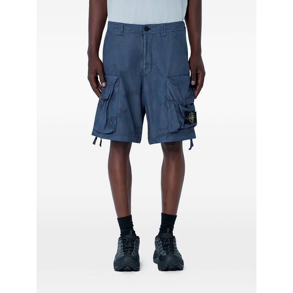 ストーンアイランド メンズ 心地よいズボン下 ボトムス Ripstop cargo shorts Blue