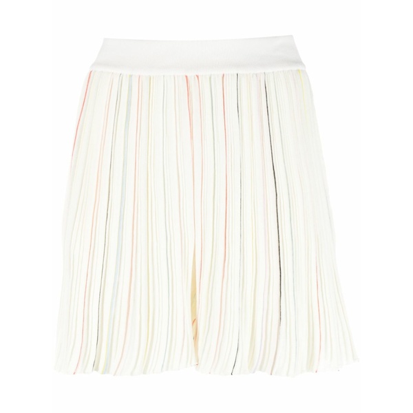 ソニアリキエル レディース カジュアルパンツ ボトムス Contrast-stripe pleated shorts Neutrals|asty