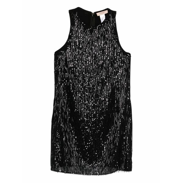 ツイン仕掛ける レディース 衣装 トップス Sequinned fringed mini dress Black