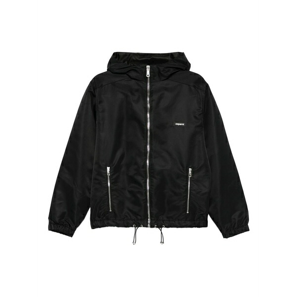 コペルニ レディース 上衣＆上衣 アウター Hooded zip-front jacket Black