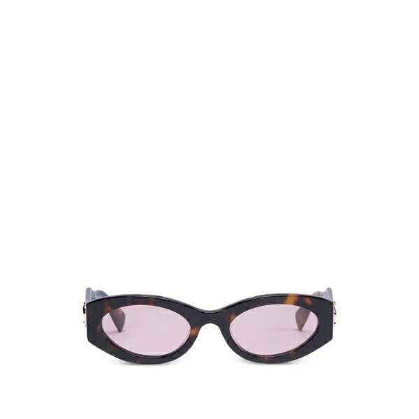 ビクターアンドロルフ レディース 黒眼鏡＆アイウェア 付属物 Oval-frame sunglasses Brown
