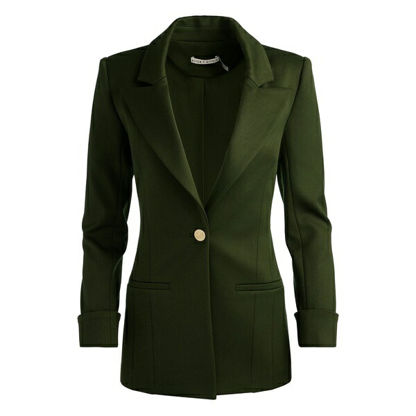 アリス アンド オリビア レディース 上衣＆上衣 アウター Burns blazer Green