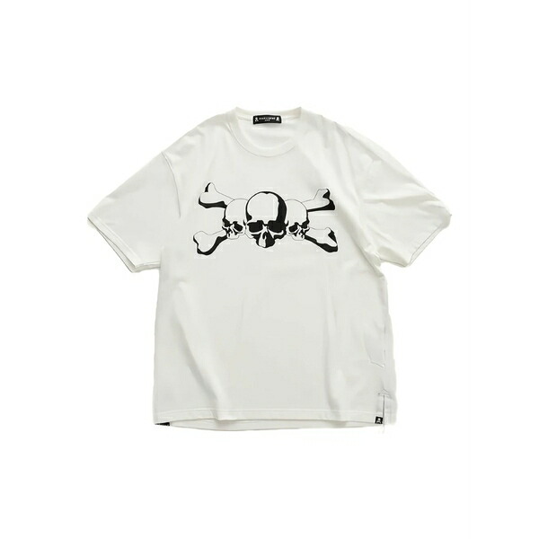 お師匠さん肝ったま・ジャパン メンズ ティーシャツ トップス Asura skull-print t-shirt White