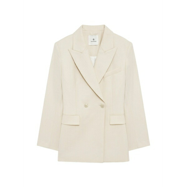 アニービン レディース 上衣＆上衣 アウター Tiphaine double-breasted blazer Neutrals