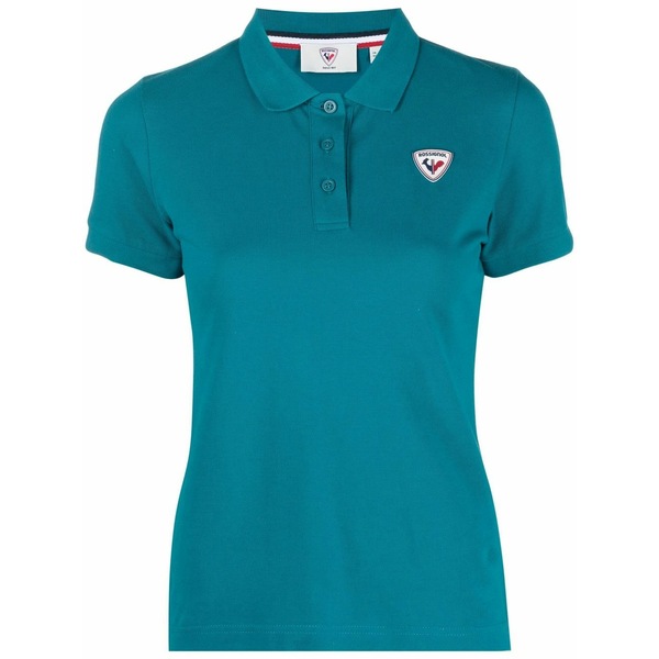 ロシニョール レディース スポーツシャツ トップス Logo-applique polo shirt Green