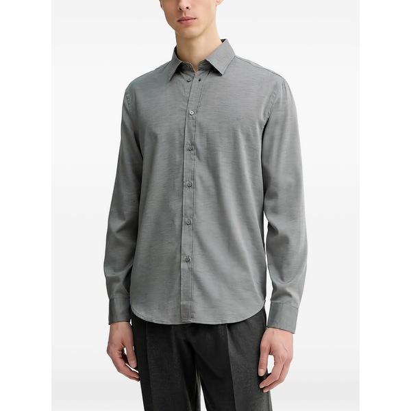 シスレー メンズ プルオーバー トップス Buttoned shirt Grey