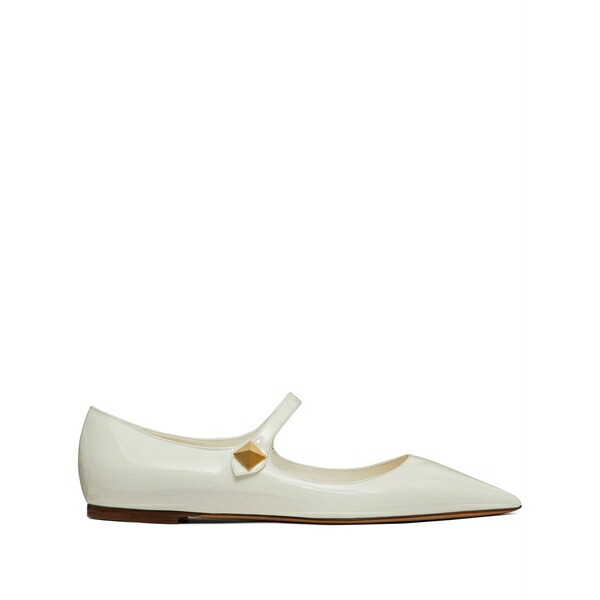 ヴァレンティノ ガラヴァーニ レディース サンダル シューズ Tiptoe patent leather ballerinas White