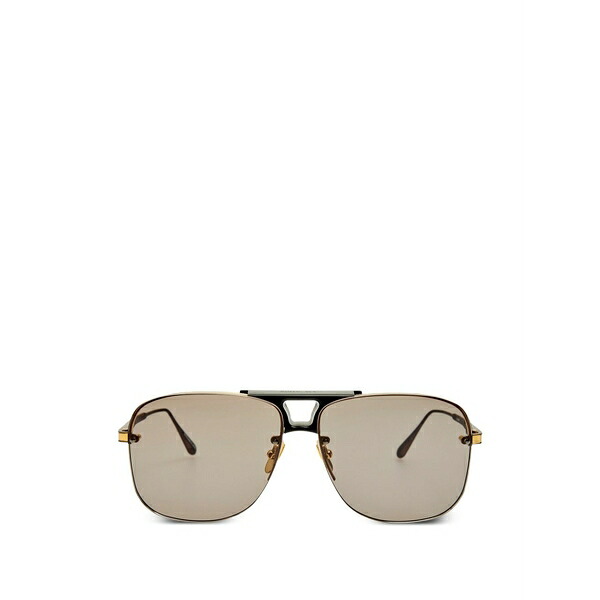 リンダ ファロー メンズ サングラス・アイウェア 佩び物 Square-frame sunglasses Gold