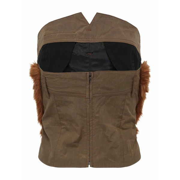 アンダーソン 呼びりん レディース カットソー トップス Bustier-style top Brown