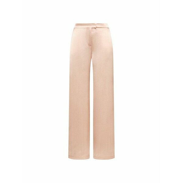 マリパルミ レディース 心地よいズボン下 ボトムス Shiny cady straight-leg trousers Pink