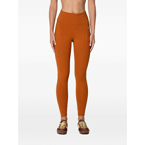 フェールラーベン レディース 心地好いズボン下 ボトムス Elasticated-waistband leggings Orange