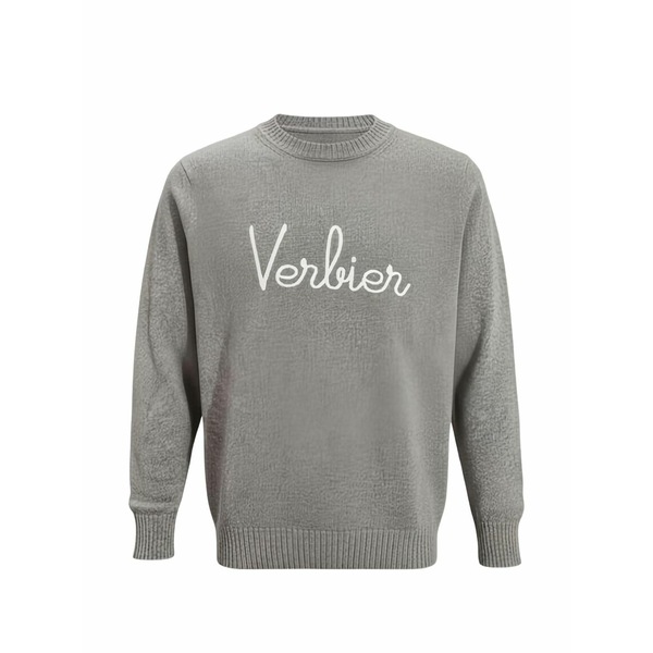 ジュルタ メンズ 編み物\u0026スウェーター アウター Verbier boucl￡-effect sweater Grey