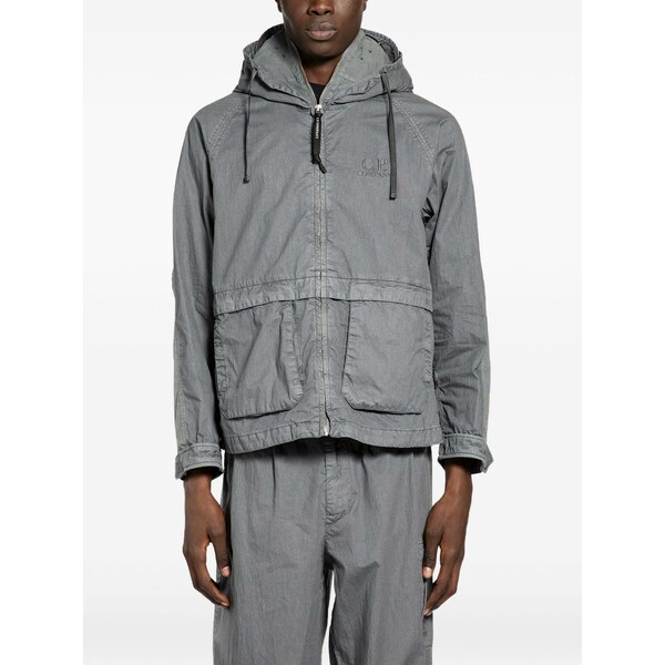 シーピーカンパニー メンズ 上衣＆上衣 アウター  wax explorer goggles-detail jacket Grey