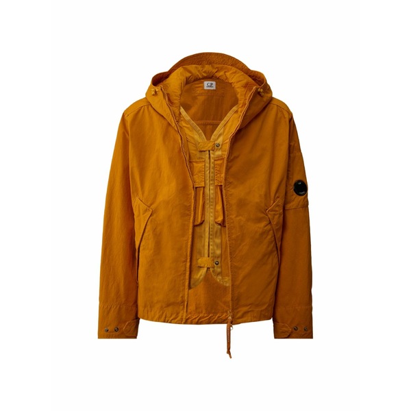 シーピーカンパニー メンズ 上衣＆上衣 アウター Zip-up hooded jacket Orange