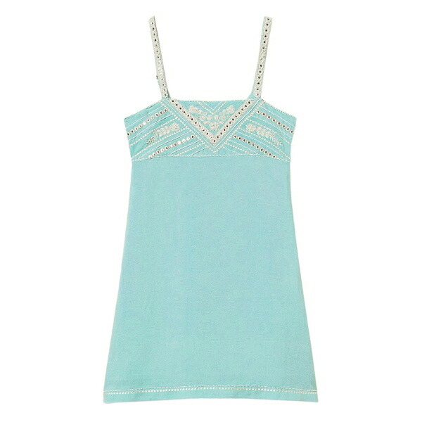 ツイン仕掛ける レディース 衣装 トップス Embroidered cami dress Green
