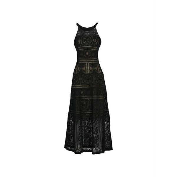 ディー・エクステリア レディース 衣裳 トップス Pointelle-knit sleeveless dress Black