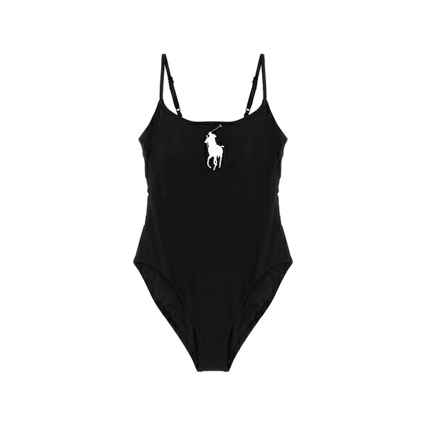 ラルフローレン レディース 衣裳 トップス Kennedy pony-embroidery swimsuit Black