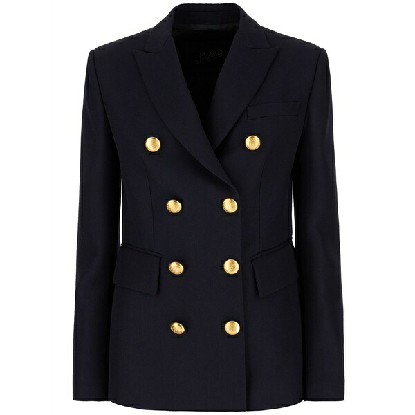 シーフェア レディース 上衣＆上衣 アウター Double-breasted blazer Blue