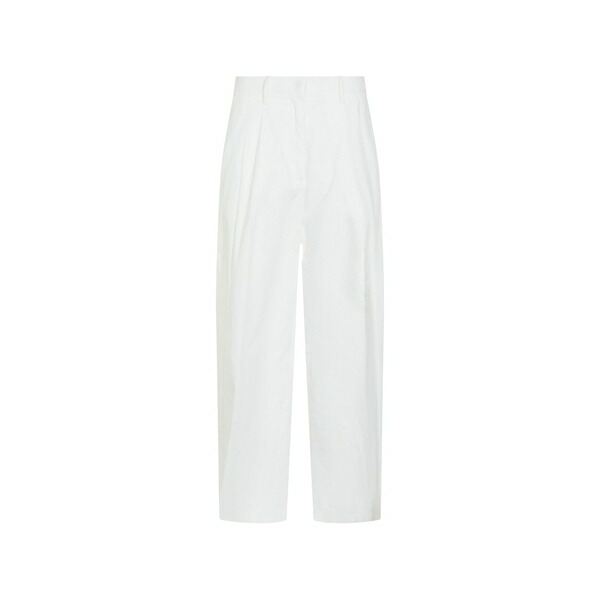 ムーレー レディース 心地よいズボン下 ボトムス Pleated trousers White