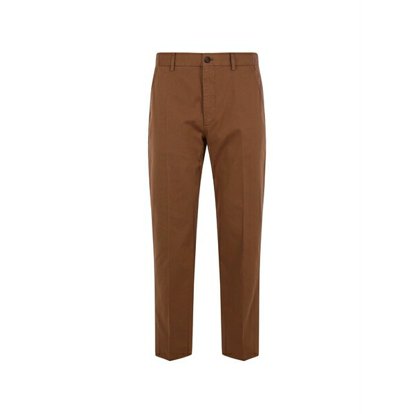 インコテックス メンズ 心地好いズボン下 ボトムス Pressed-crease trousers Brown