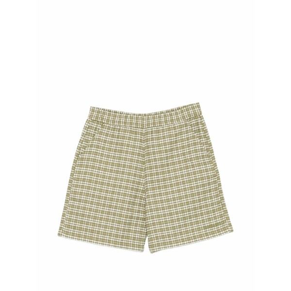 鉄道車両ハート型 メンズ プルオーバー トップス Kander check-pattern shorts Green