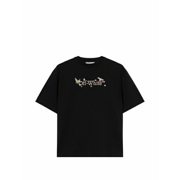 象牙色 レディース ティーシャツ トップス Dream arrow skate short sleeved t-shirt Black