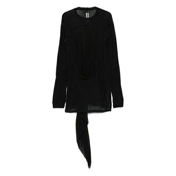 リックオウエンス メンズ ティーシャツ トップス Drain t-shirt Black