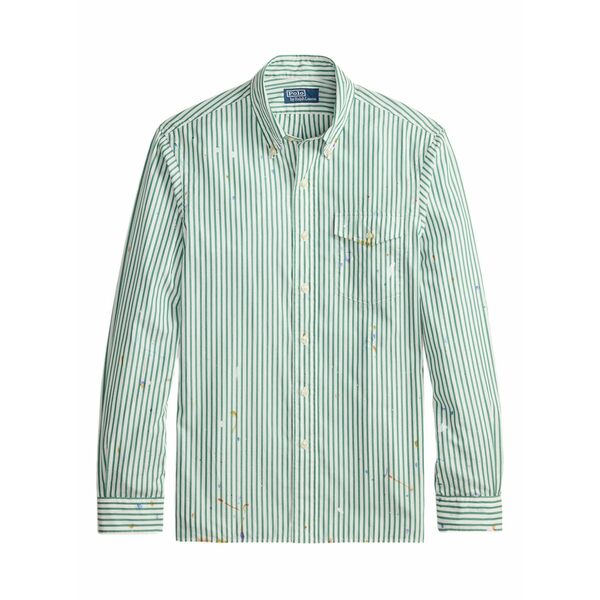 ラルフローレン メンズ プルオーバー トップス Striped long sleeves shirt White