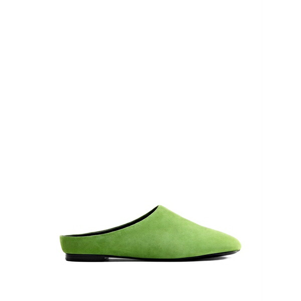 サイモン銀鏡 レディース サンダル シューズ Riad suede mules Green