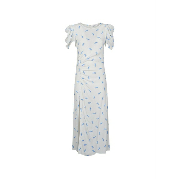 マル デ マルガリタス レディース 衣装 トップス Puff-sleeve printed maxi dress White