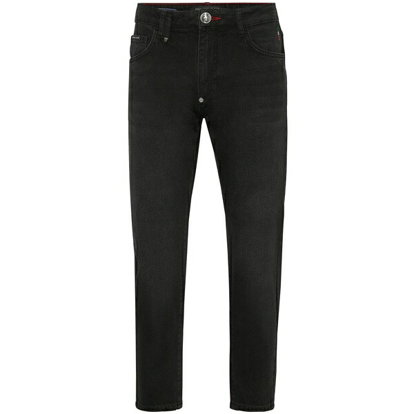 フィリップ飾り気の無い メンズ ジーンズズボン下 ボトムス Detroit tapered-leg jeans  Black