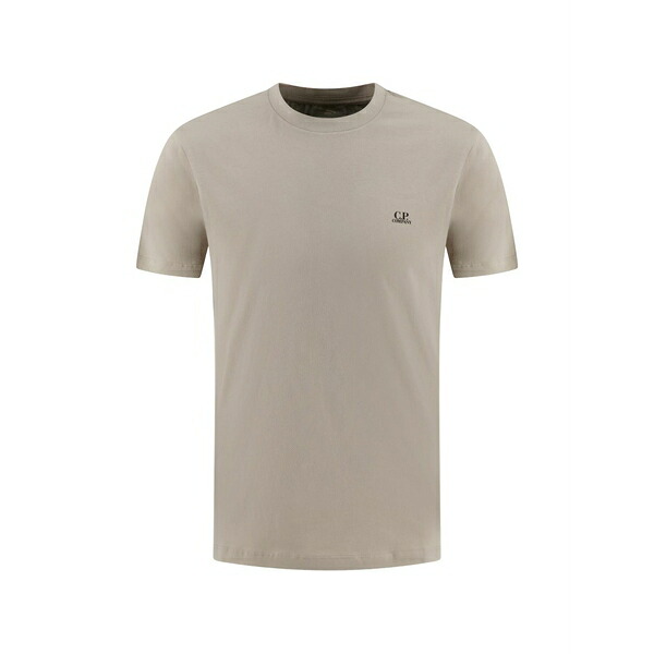 シーピーカンパニー メンズ プルオーバー トップス Logo t-shirt Neutrals