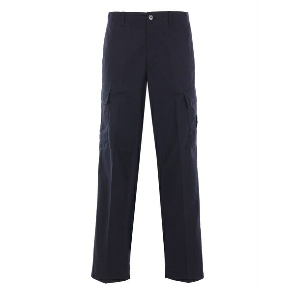 ストーンアイランド メンズ 心地よいズボン下 ボトムス Cargo-pocket cotton trousers Blue