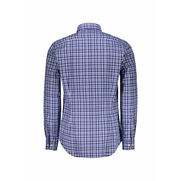 ポールアンドシャーク メンズ プルオーバー トップス Checked long-sleeve shirt Blue