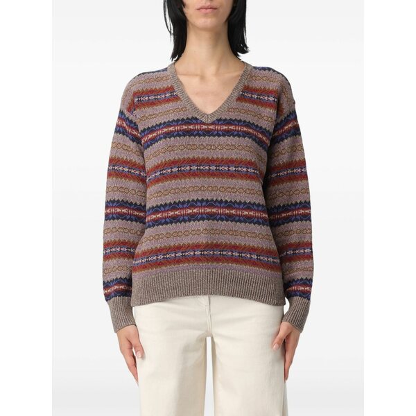ラルフローレン レディース 編み物\u0026プルオーバー アウター V-neck sweater Brown