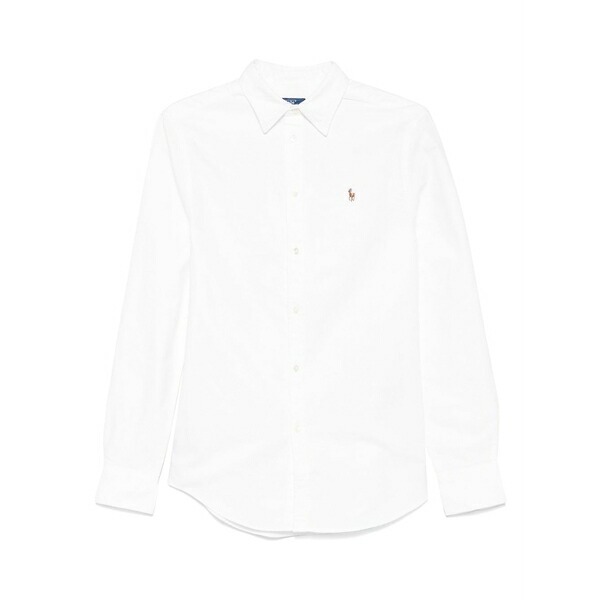 ラルフローレン レディース プルオーバー トップス Embroidered polo pony shirt White