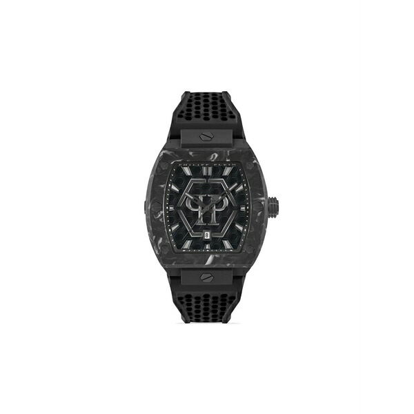 フィリップ飾り気の無い メンズ ウォッチ 佩び物 The hexagon phantom watch Black