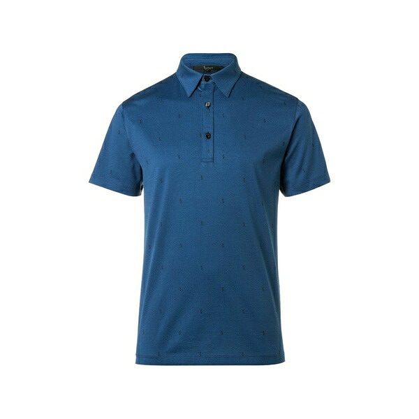 ビリオネア メンズ スポーツシャツ トップス Trey logo-print polo shirt Blue