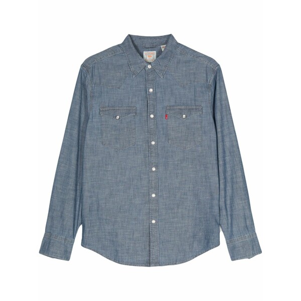 リーヴァイズジーンズ メンズ プルオーバー トップス Barstow western denim shirt Blue