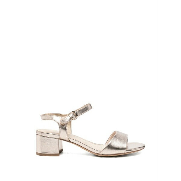 タマリス レディース サンダル シューズ Metallic-effect block-heel sandals Pink